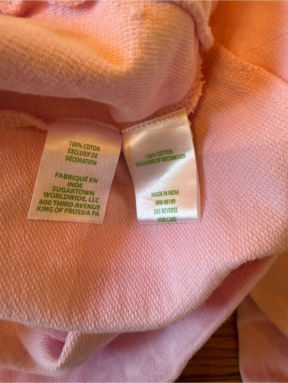 Lilly Pulitzer pink long sleeve top with beaded love design. Size M - Picture 5 of 5